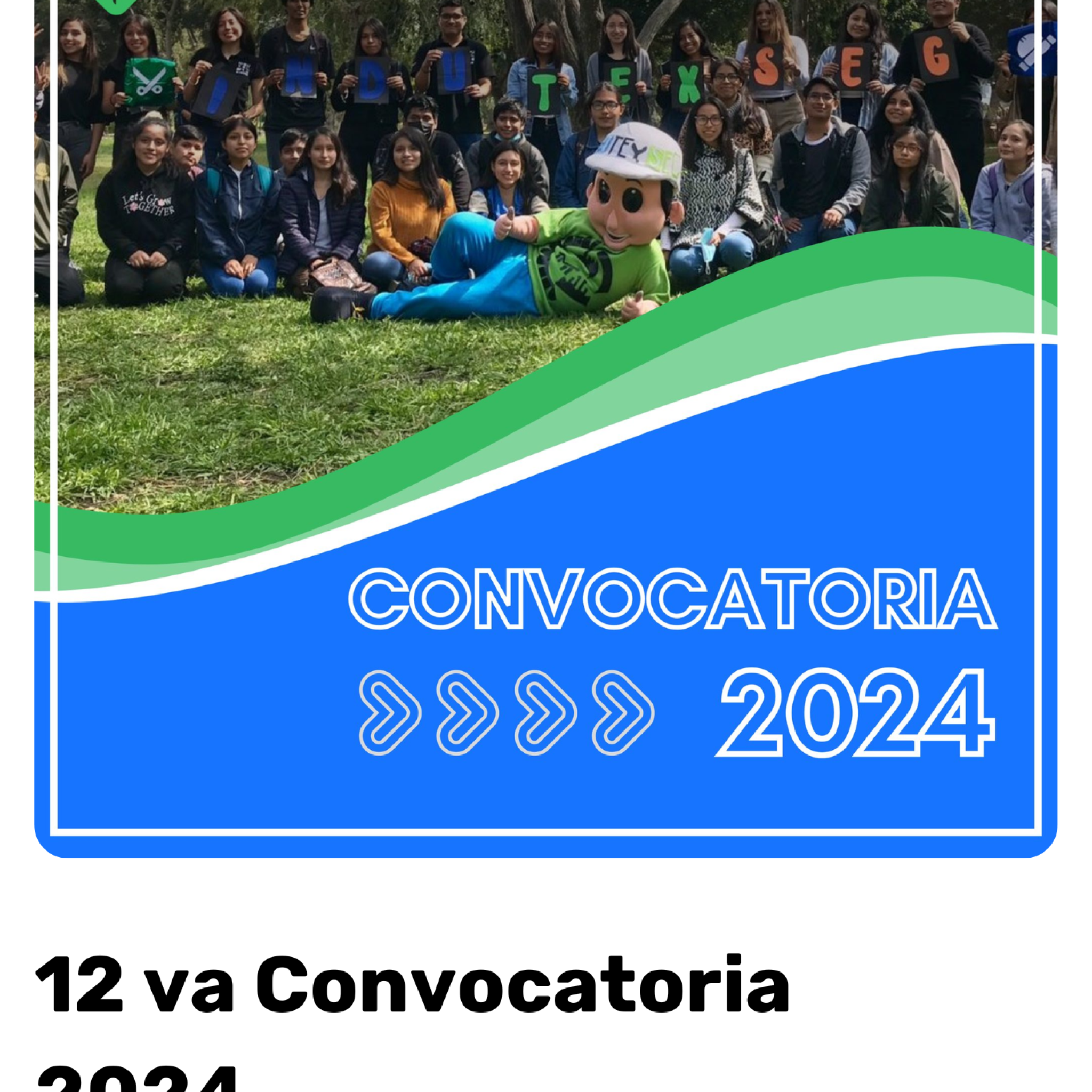 12 Va Convocatoria