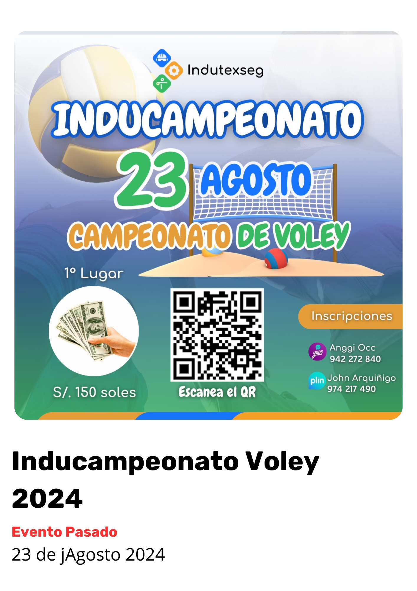 Inducampeonato voley 2024